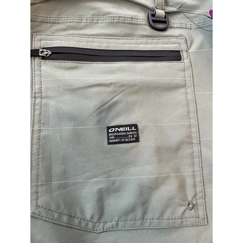 NWT O'Neill Men’s Hybrid Shorts - Size 40 - Sage Green - 11” Inseam - Quick Dry - Picture 4 of 9